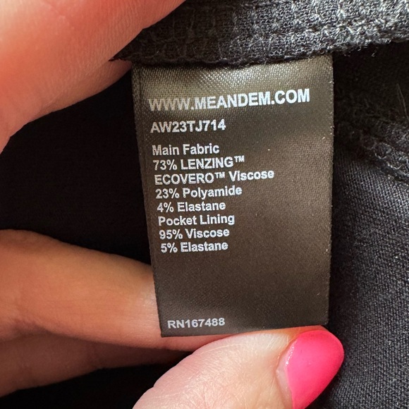 ME+EM Travel Tailoring Pull On Slim Crop Pant Size 4 Ponte Jersey Knit Classic - Picture 10 of 14